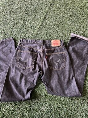 Levi's  501 Men's Black Distressed Jeans